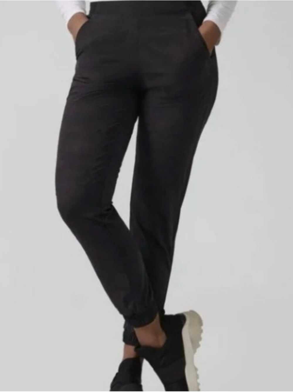 Athleta Black Brooklyn Lined Camo Joggers